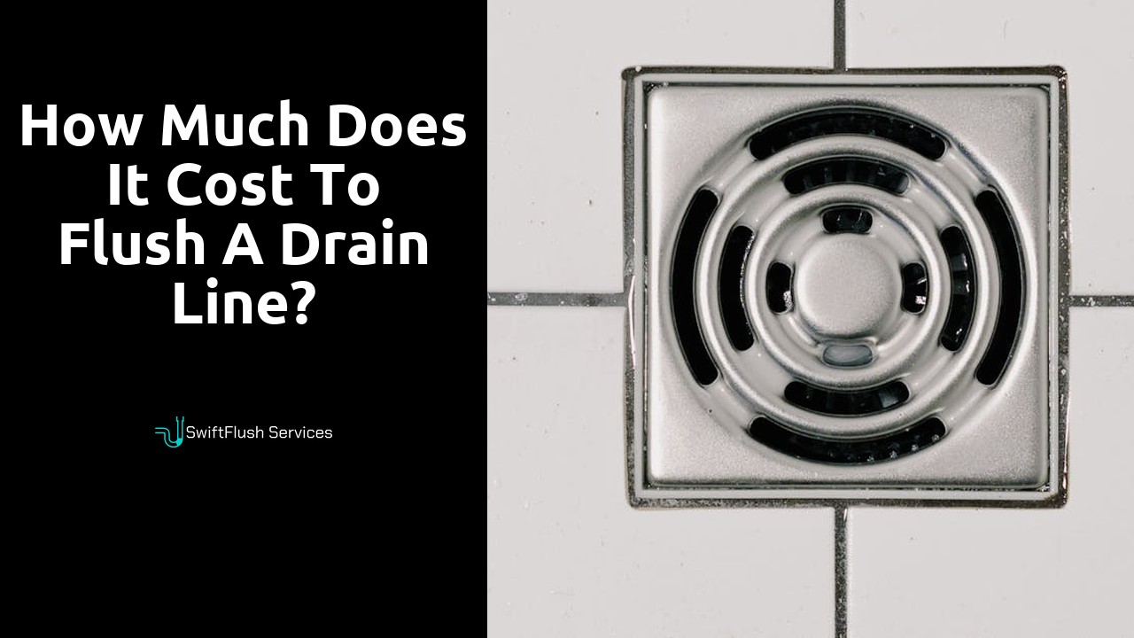 How much does it cost to flush a drain line?